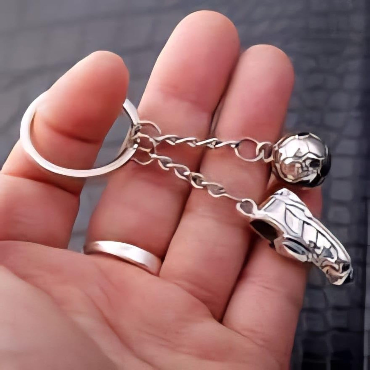 Football Boot Keychain – additional product view 1