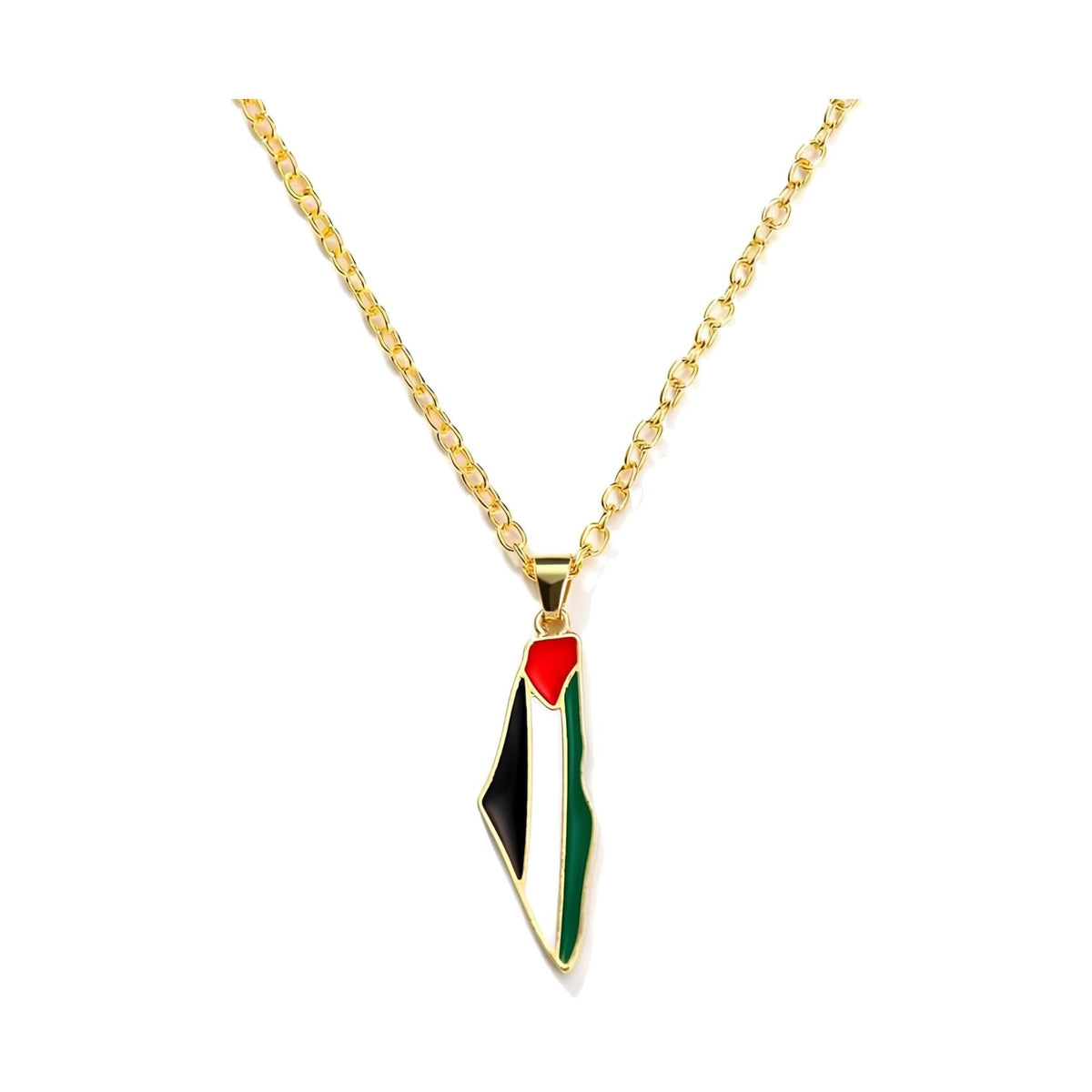 Palestine Map Necklace – main product view
