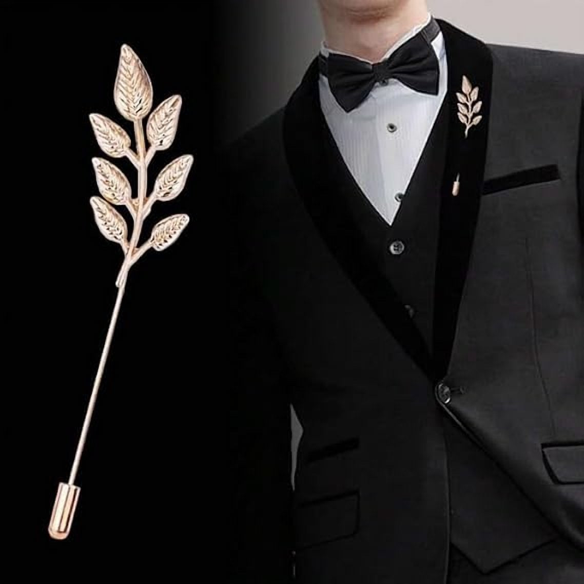 Leaf Lapel Pin – additional product view 2
