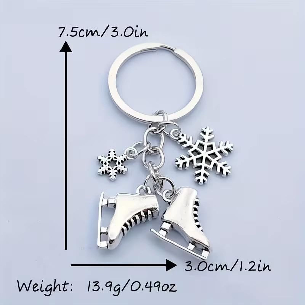 Ice Skate Keychain – additional product view 1