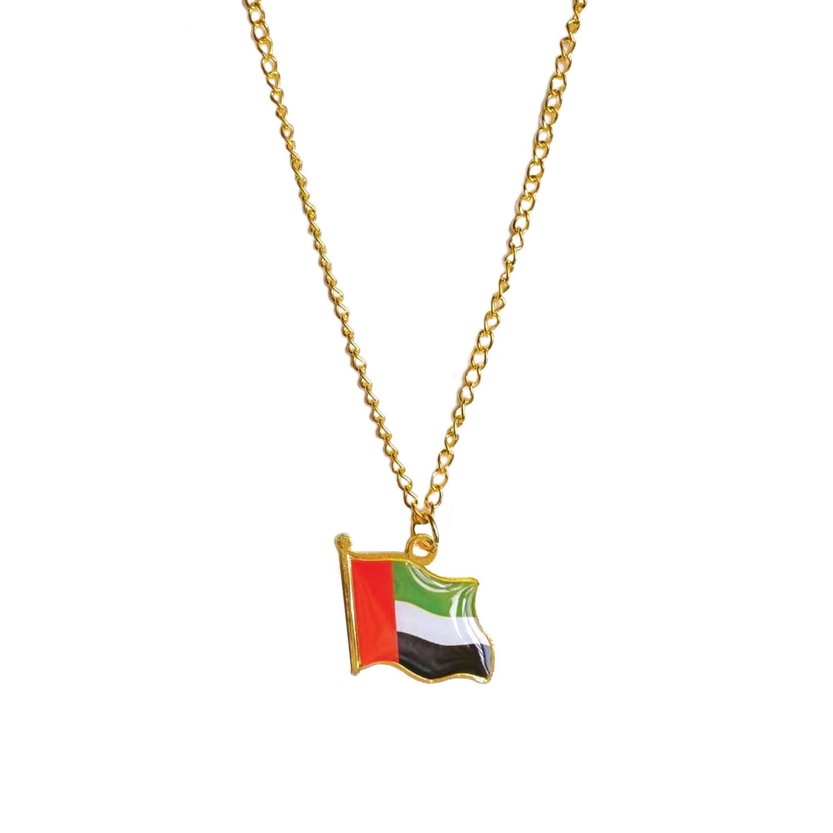 UAE Flag-Colour Pendant Necklace – Flag