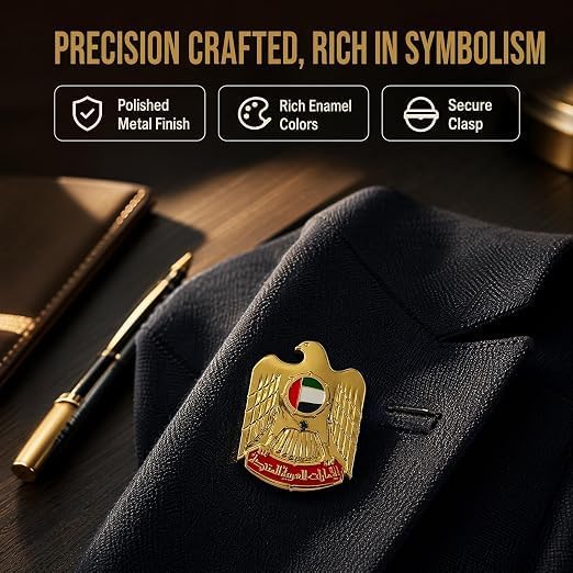 UAE Eagle Pin – additional product view 4