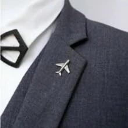 Airplane Lapel Pin – additional product view 1