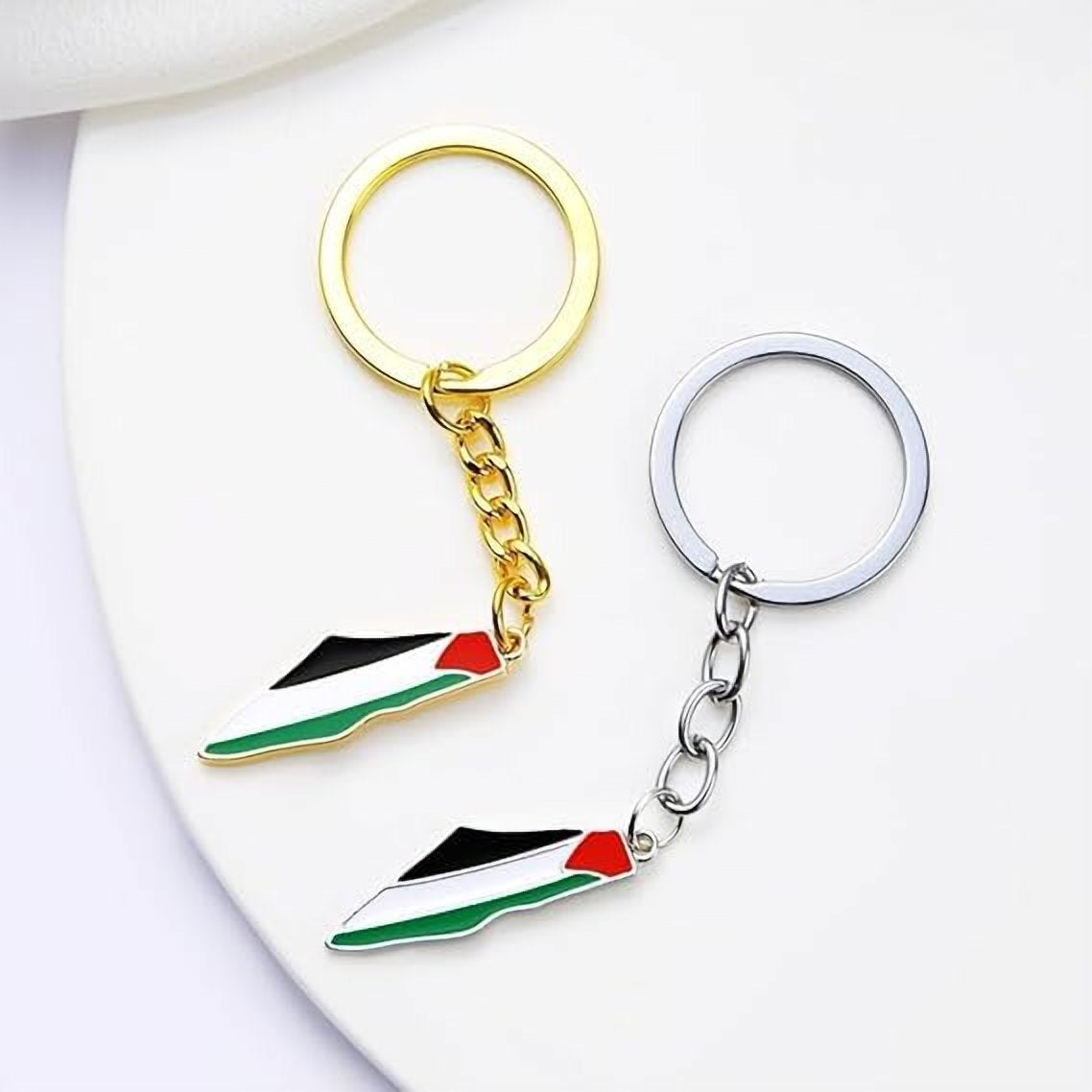 Palestine Map Keychain – additional product view 1