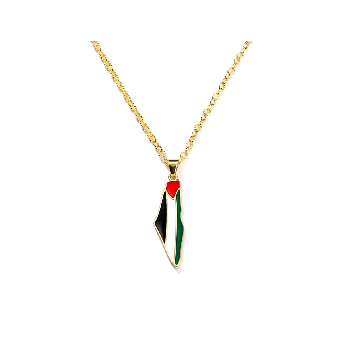 Palestine Map Necklace – main product view