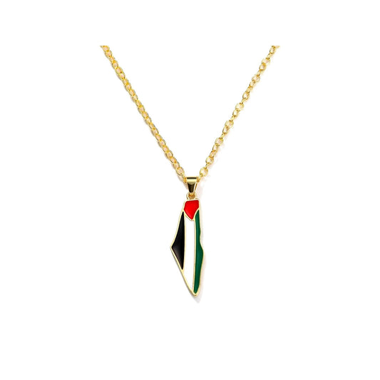 Palestine Map Necklace – main product view