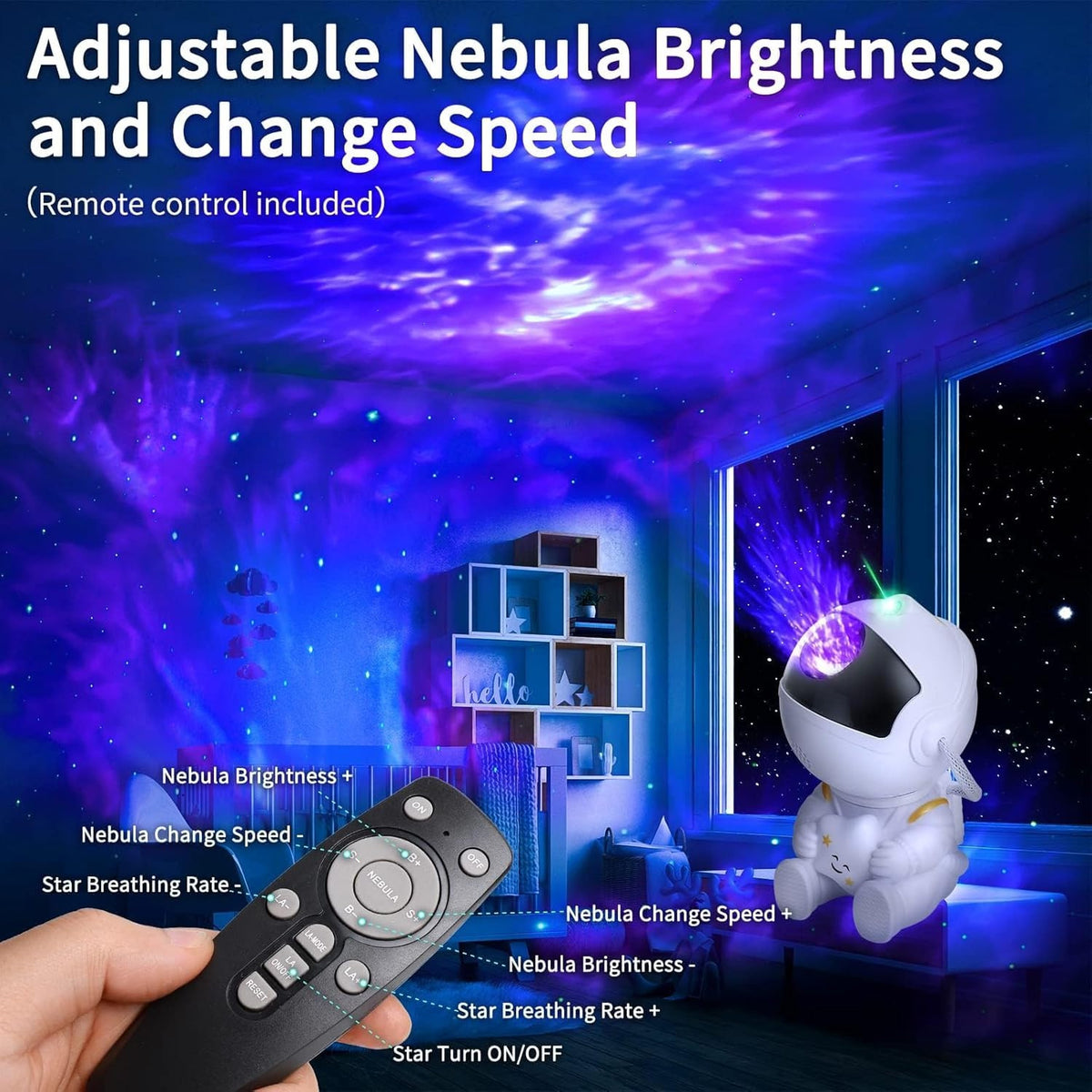 Astronaut Galaxy Projector – additional product view 1