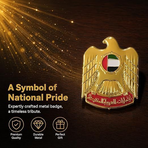 UAE Eagle Pin – additional product view 3