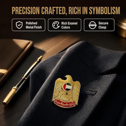 UAE Eagle Pin – additional product view 4