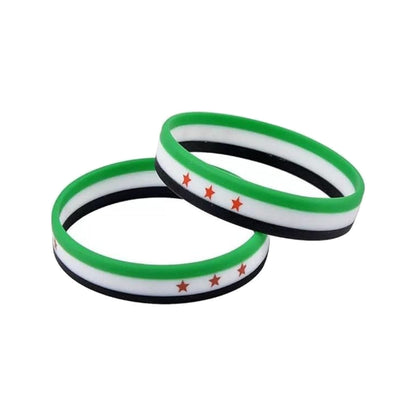 Syria Flag Wristbands – 2 Pack – main product view