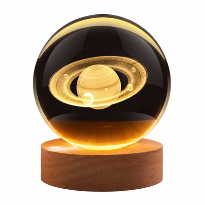Crystal Globe Light – Saturn